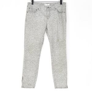 Free People Denim Grey Patterned Jeans SIZE 28